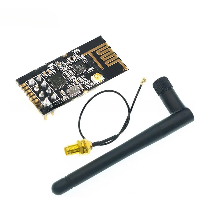 GT-24 2.4G SMD NRF24L01 1100 เมตรทางไกล NRF24L01 + PA + LA SMD โมดูลไร้สาย 1100 เมตรเสาอากาศ 2.4G