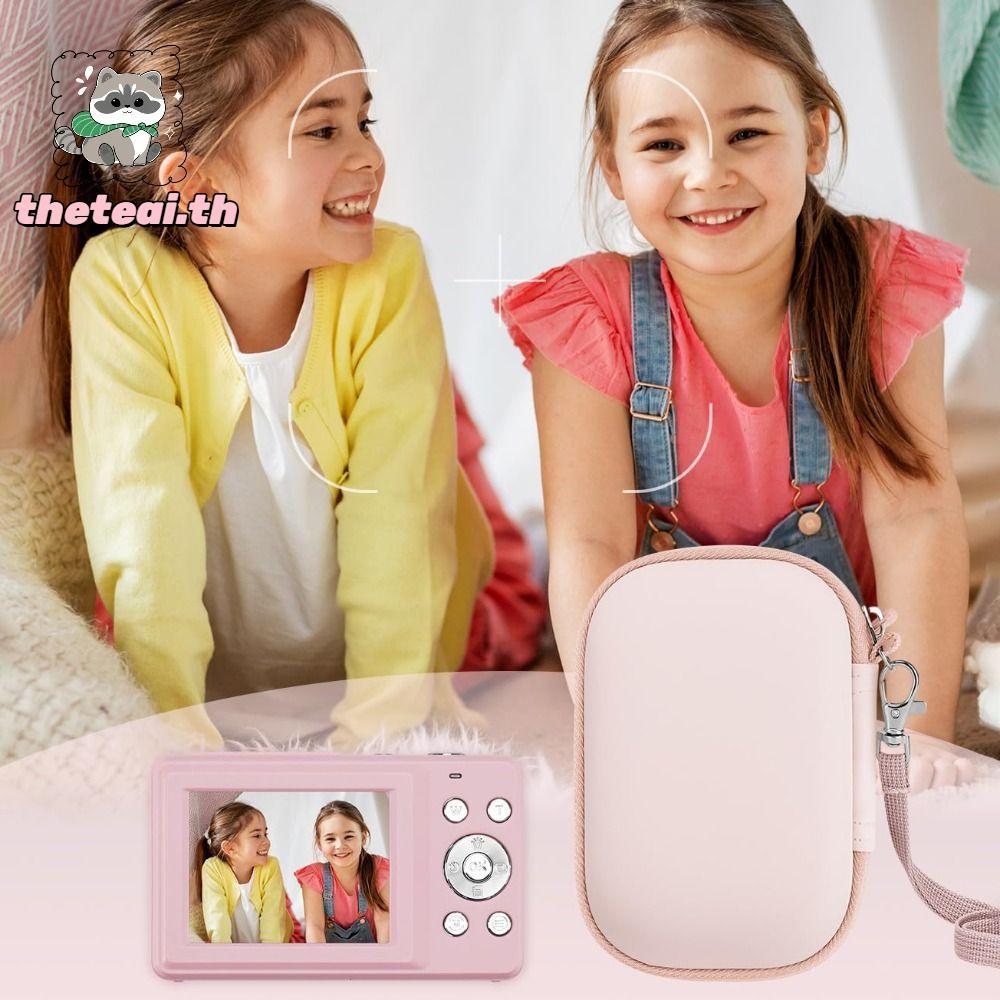 THETEAI ที่เก็บกล้อง, EVA Shell กันกระแทกกระเป๋าเดินทาง,แบบพกพากันน้ําน่ารักตุ๊กตา Padding SD Card S