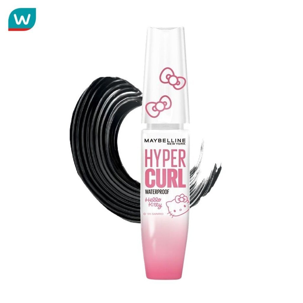 Maybelline เมย์เบลลีน ไฮเปอร์เคิร์ล วอเตอร์พรูฟ เฮลโล คิตตี้ คอลเลกชัน 9.2มล.