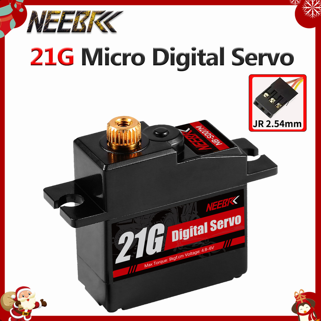 NEEBRC 21G เกียร์โลหะกันน้ํา Mini Micro Servo สําหรับ 1/14 1/16 1/18 Scale RC รถ Dron เรือ Hyper Go 