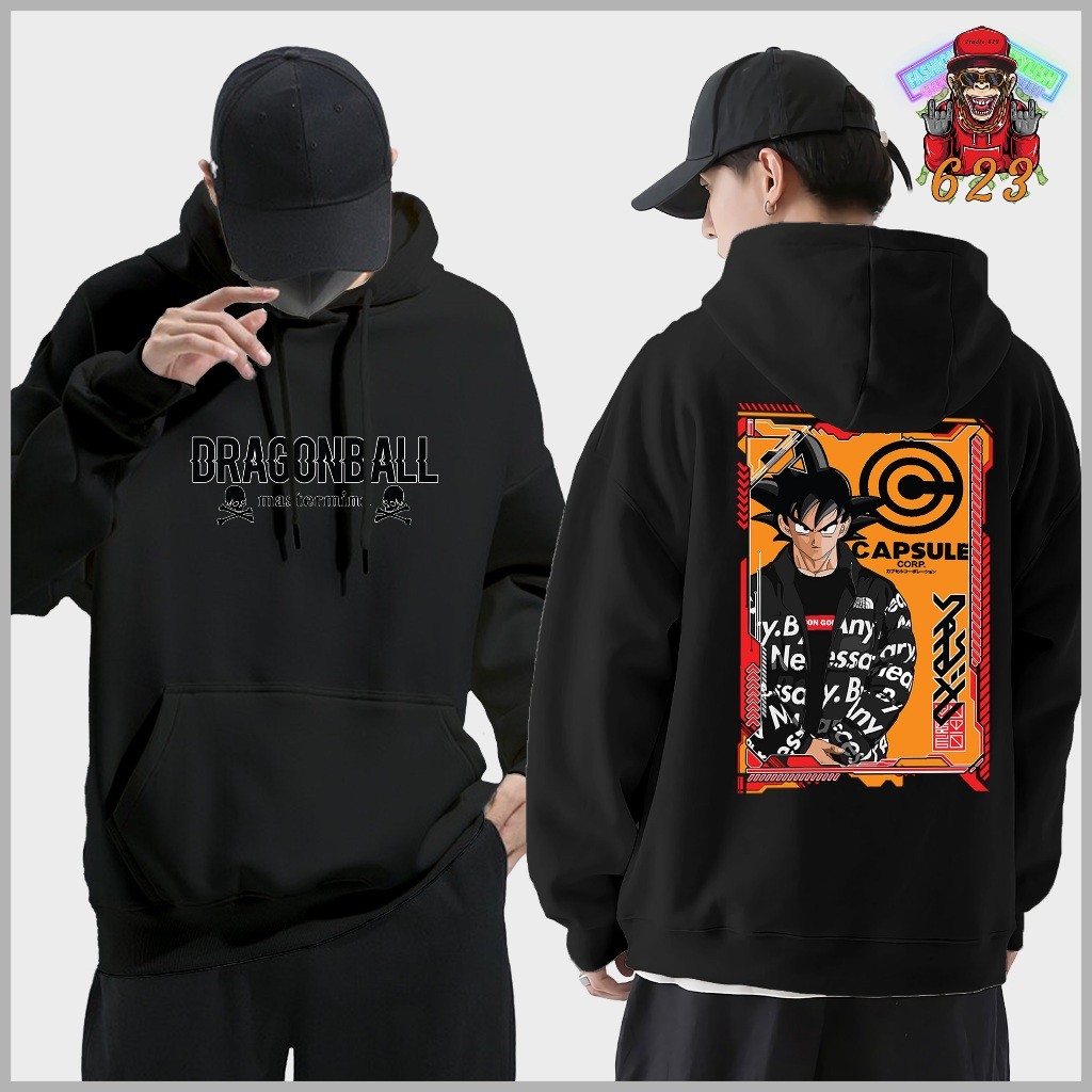 DragonBall Master Mind Son Goku Hoodie อะนิเมะพิมพ์ Pullovers Hoodie Streetwear Hoodie Man Baju Hood