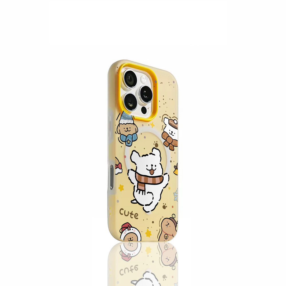 💐poppa💐เคสโทรศัพท์มือถือ เคสไอโฟน ดูดีเรียบง่ายลายน่ารักกก เหมาะสำหรับ iphone 11 17 16 Pro Max XR 12 13 14 15 #082