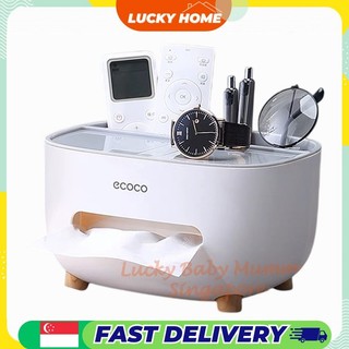 Ecoco Minimalist Multi-functional Tissue Paper Box, Remote Control Holder Tissue Paper Box, Local Stock