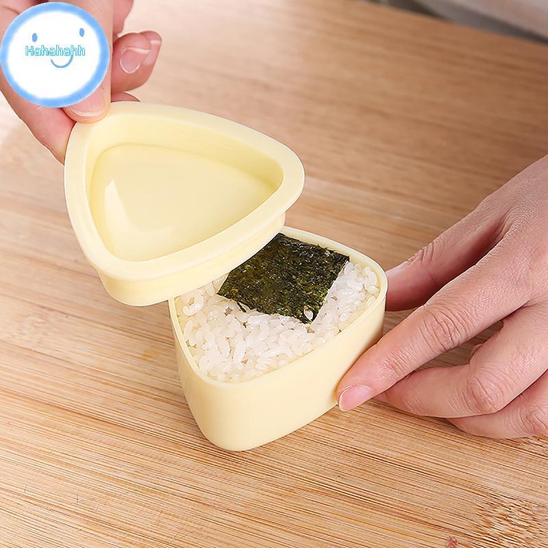 Haha แม่พิมพ์ซูชิ Sushi Maker Onigiri ข้าวปั้นอาหารกดสามเหลี่ยม Sushi Maker แม่พิมพ์ญี่ปุ่น Bento อุ