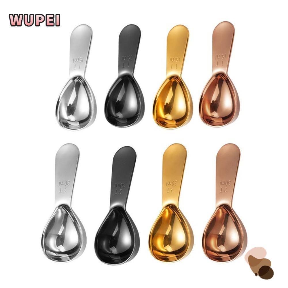 WUPEI กาแฟ Scoops, 15/30ml สแตนเลสสตีลกาแฟ Bean ช้อนตวง,ทนทาน 1 Tbsp หรือ 2 Tbsp Ergonomic Tablespoo