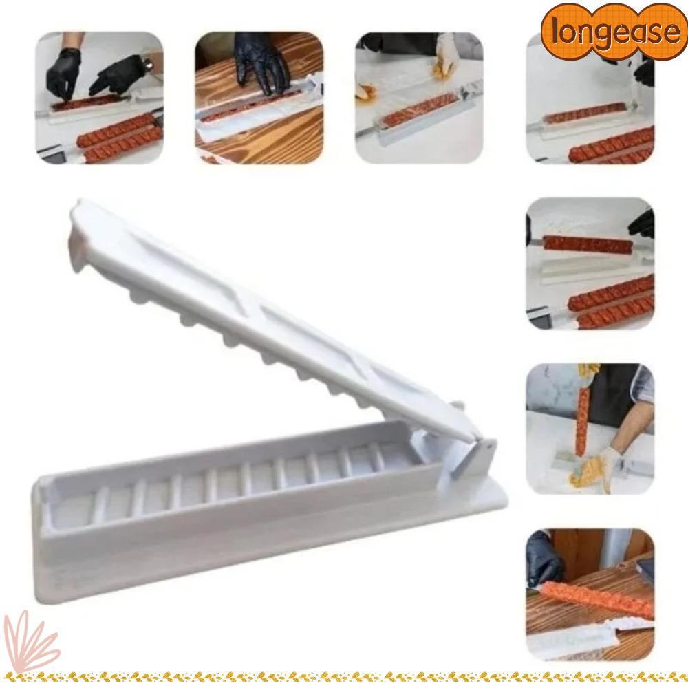 LONGE Skewers Kebab Maker Grill, พลาสติก Bbq Skewer Maker Kebab Press Bbq Meat Skewer| นํามาใช้ใหม่เ