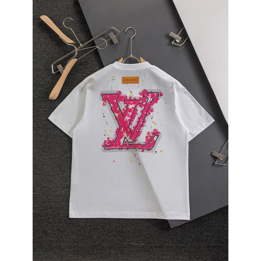 L * V2026 Star Round Neck Short Sleeve T-Shirt Couple Style Men Style KB2H