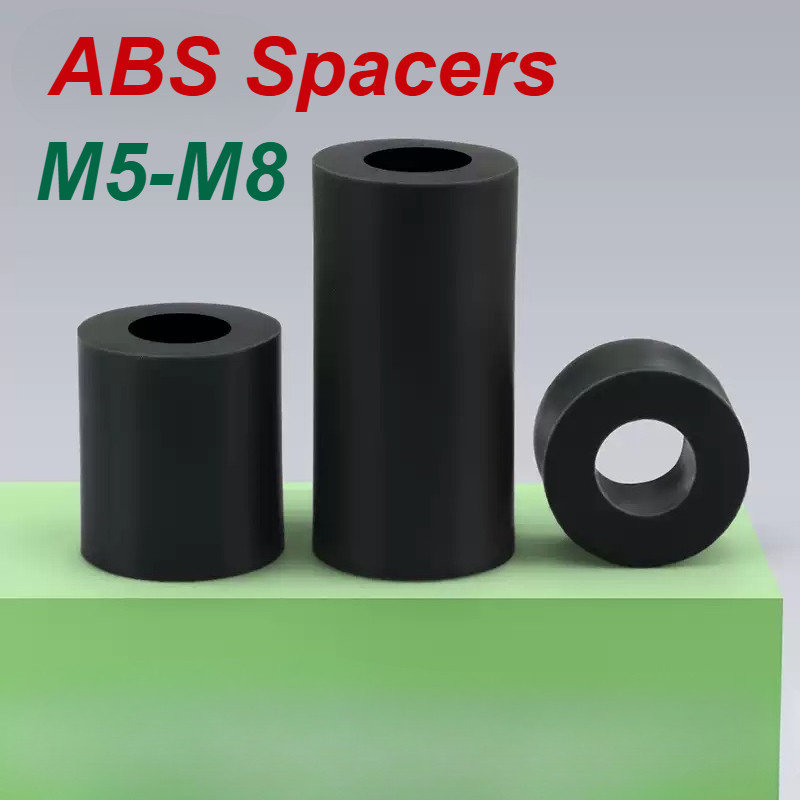 คอลัมน์แยก ABS สีดํา, M5/M6/M8, ตัวเว้นวรรคแบบพลาสติก, กลวงผ่านคอลัมน์, คอลัมน์สเปเซอร์รองรับ [MX-MB
