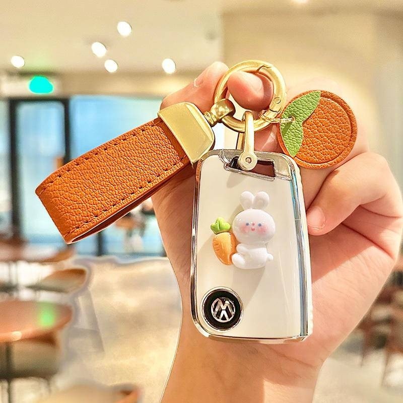 福斯Volkswagen Tiguan Passat Golf T-ROC Polo t4 keykey กระเป๋าเปลือกกรณี