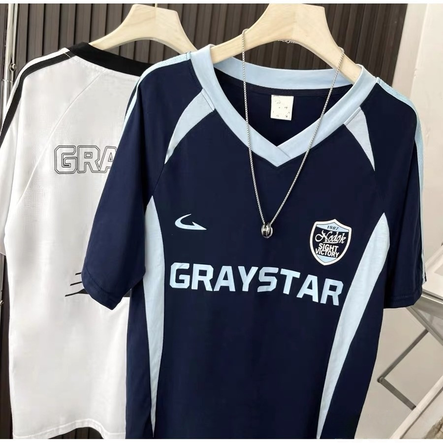 Chaistyle เสื้อยืดผู้ชาย เสื้อแบบบางสำหรับฤดูร้อน แขนเสื้อ หล่อ แบบหลวม ชุดคู่รัก