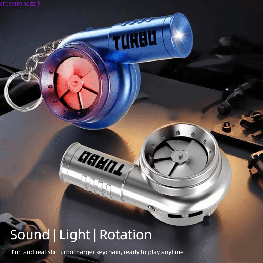 MAGMA Turbo Key Chain,ไฟฉายเรืองแสงTurbochargeingจี้,Creative Spinningพร้อมเสียงพวงกุญแจรถจําลองTurboของเล่นChristmaของขวัญ