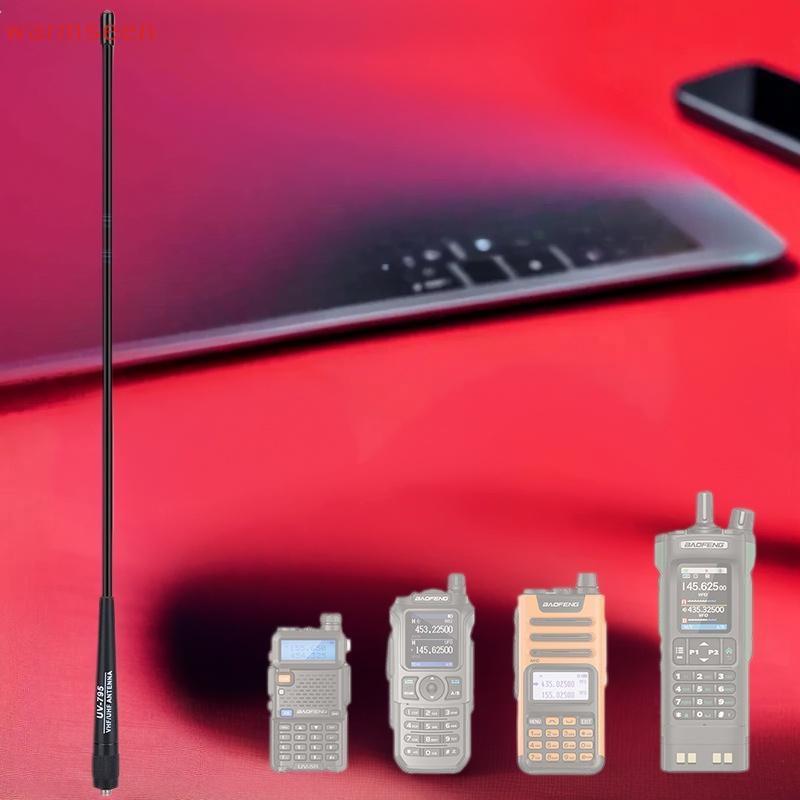 (อบอุ่น) AR-795 SMA-F หญิง Dual Band VHF/UHF 136-174MHz/400-520MHz เสาอากาศแบบนุ่ม AR-795 สําหรับ UV