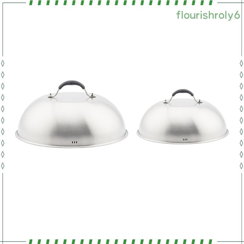 [fleurishroly6] Grill Domes Cover Round Basting Cover Food Dome Cover Universal Grill อุปกรณ์เสริม B