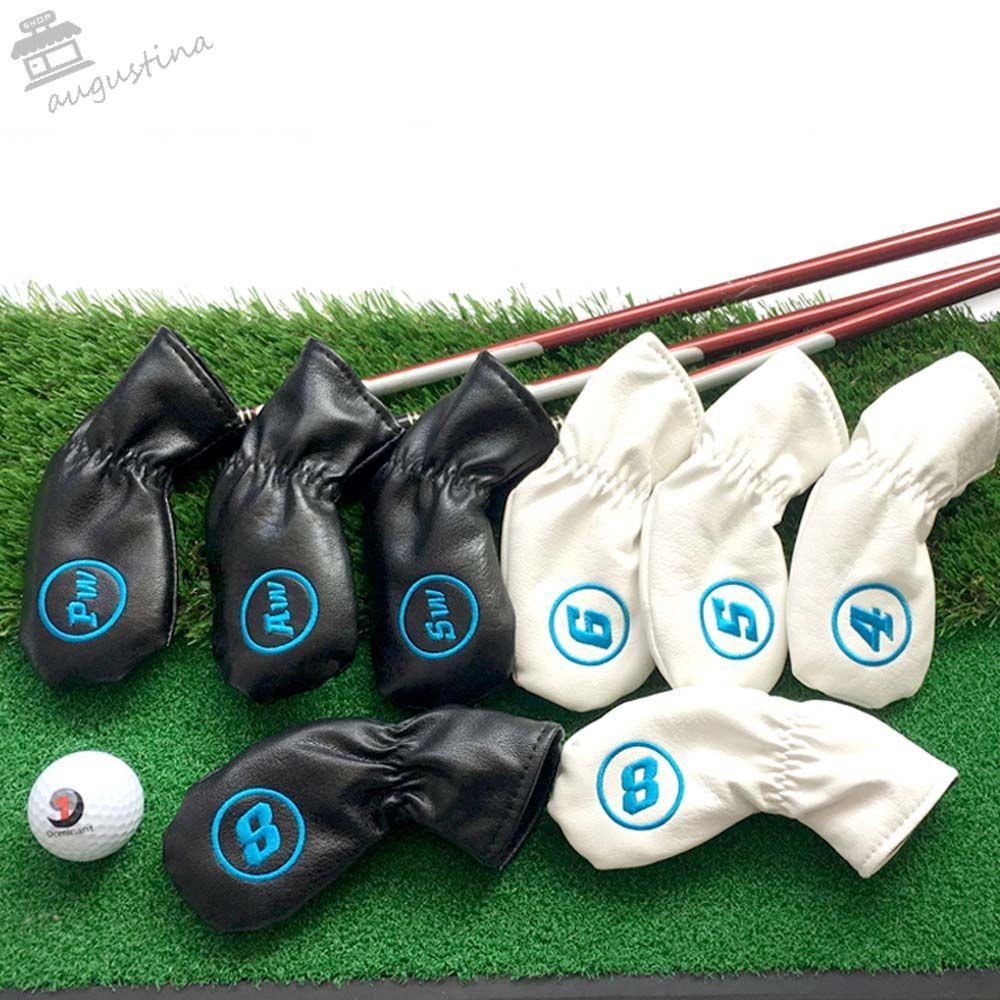 AUGUSTINA Golf Iron Headcover 4-9,P,S,A,X Iron pole Cover Protector Case Golf Iron Covers Set Golf P