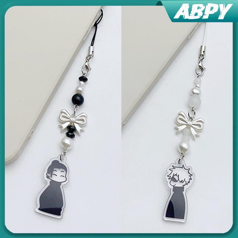 ABPY อะนิเมะ Jujutsu พวงกุญแจคอสเพลย์ Geto Suguru Satoru Gojo จับคู่ JJK โทรศัพท์ Charm อุปกรณ์เสริม