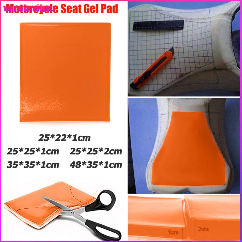 .warmfamilyou แผ่นรองเจลที่นั่งรถจักรยานยนต์ Shock Absorption Mat เบาะสบายสีส้ม