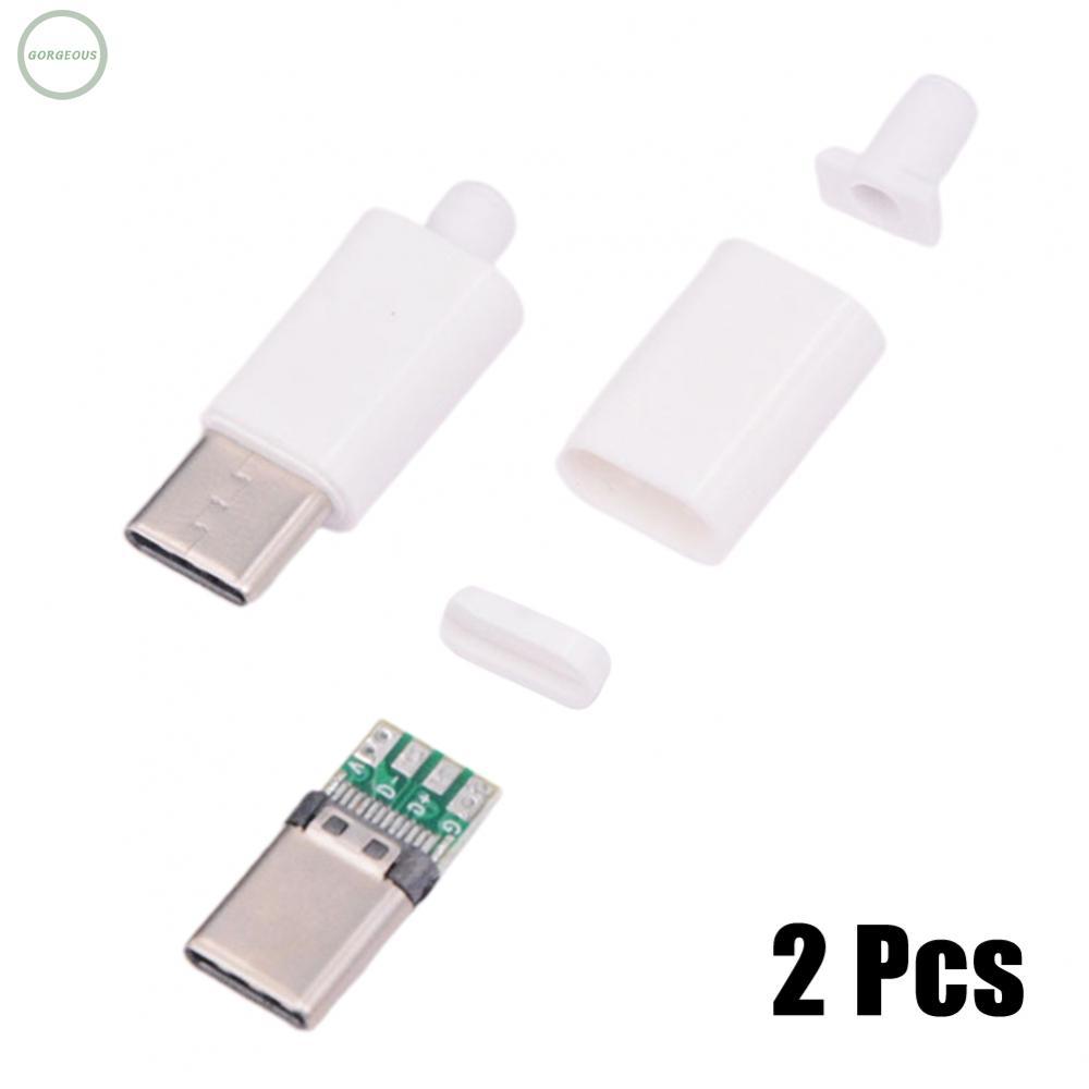 บอร์ด Type-C Reversible Type C USB3.1 พร้อมบอร์ด PCB 2 ชิ้น/เซ็ต 4 เข็ม
