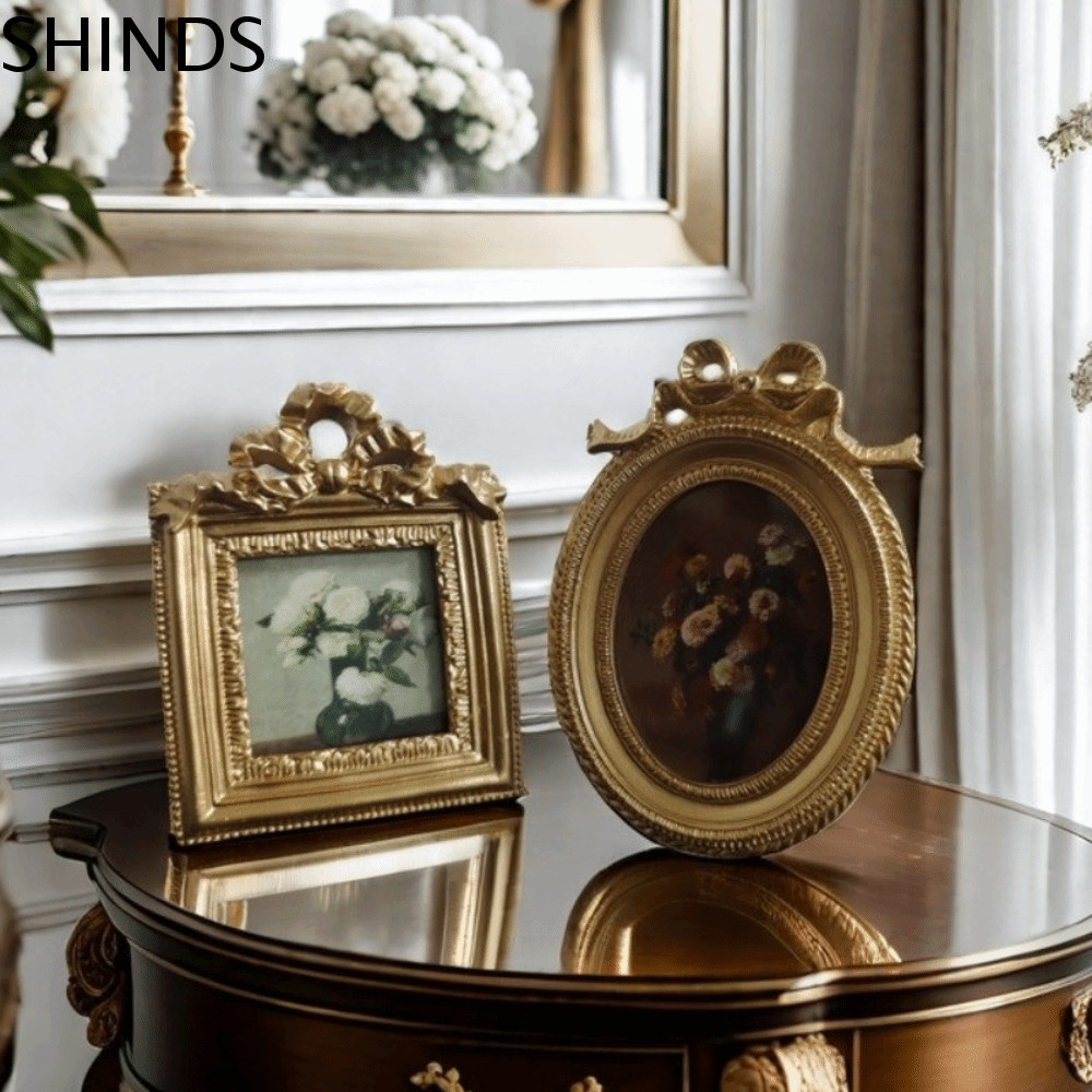 กรอบรูปเรซิน SHINDS, กรอบรูปวินเทจสไตล์ยุโรปย้อนยุค, ทองประณีตสร้างสรรค์กรอบรูปกันน้ําเครื่องประดับงานแต่งงาน
