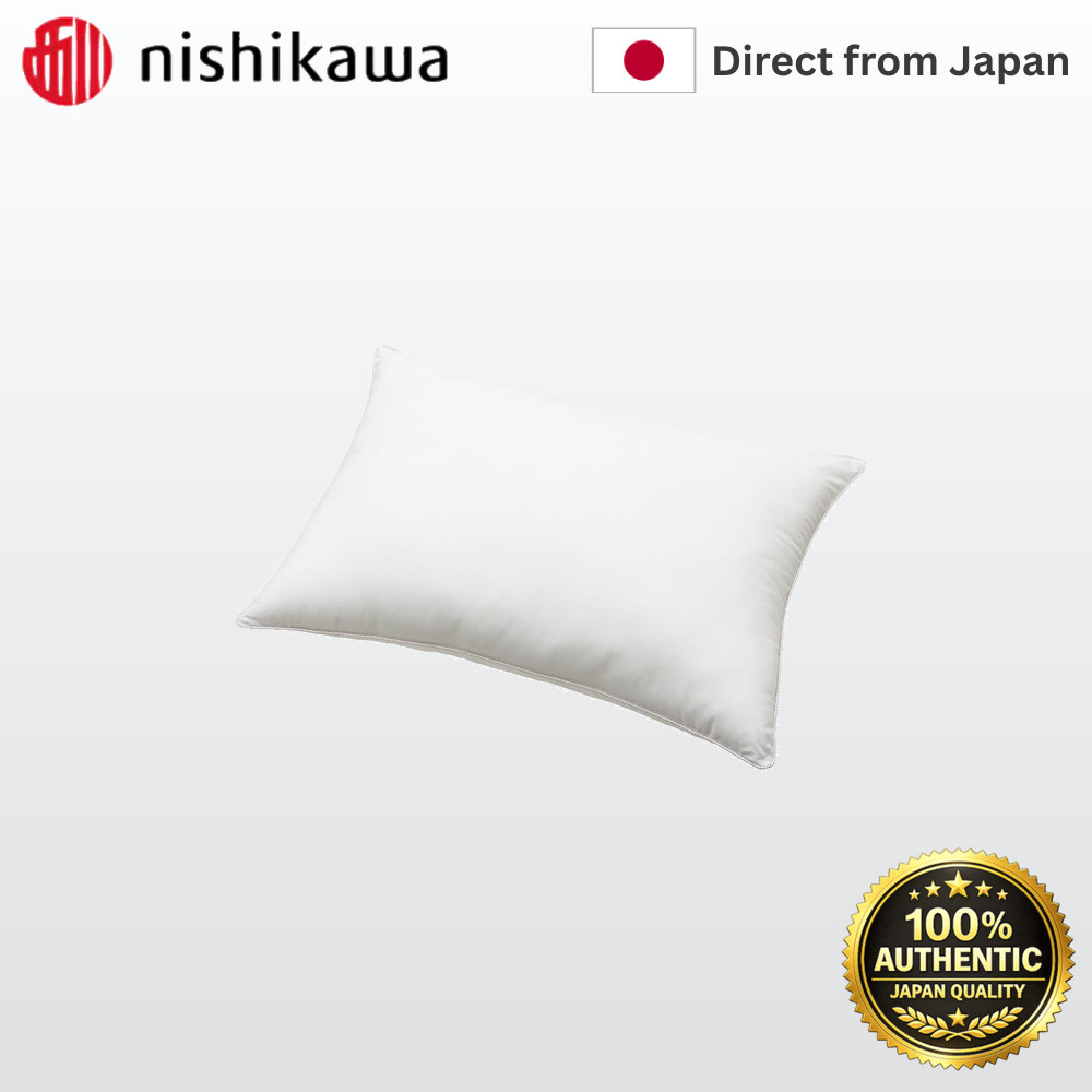 NISHIKAWA หมอน ความยืดหยุ่นต่ำ อ่อนนุ่ม ซักได้ 2433-10372【Direct from Japan】