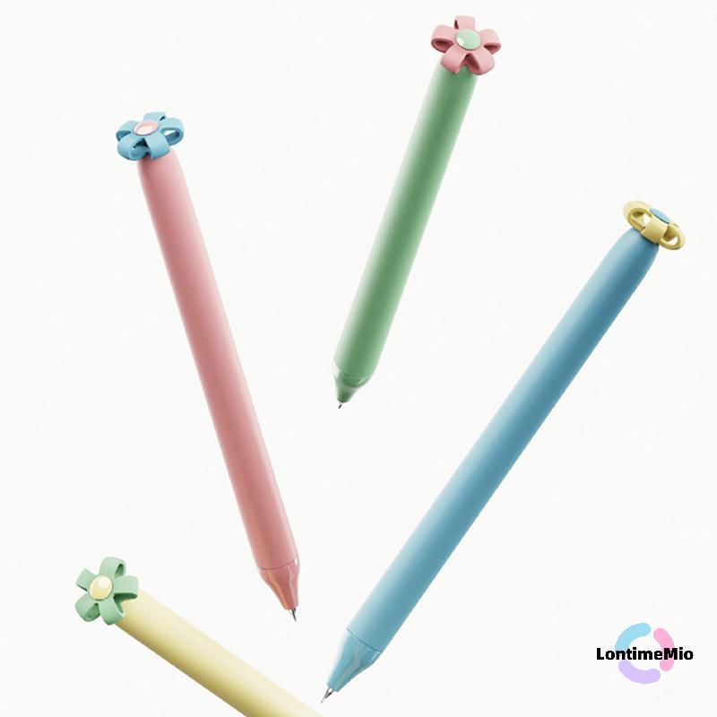 LontimeMio] 1/4 ชิ้นสร้างสรรค์ดอกไม้ขนาดเล็กรูป Push-Button 0.5 มม.ปากกา Quiz/ปากกาของขวัญ/เครื่องเข