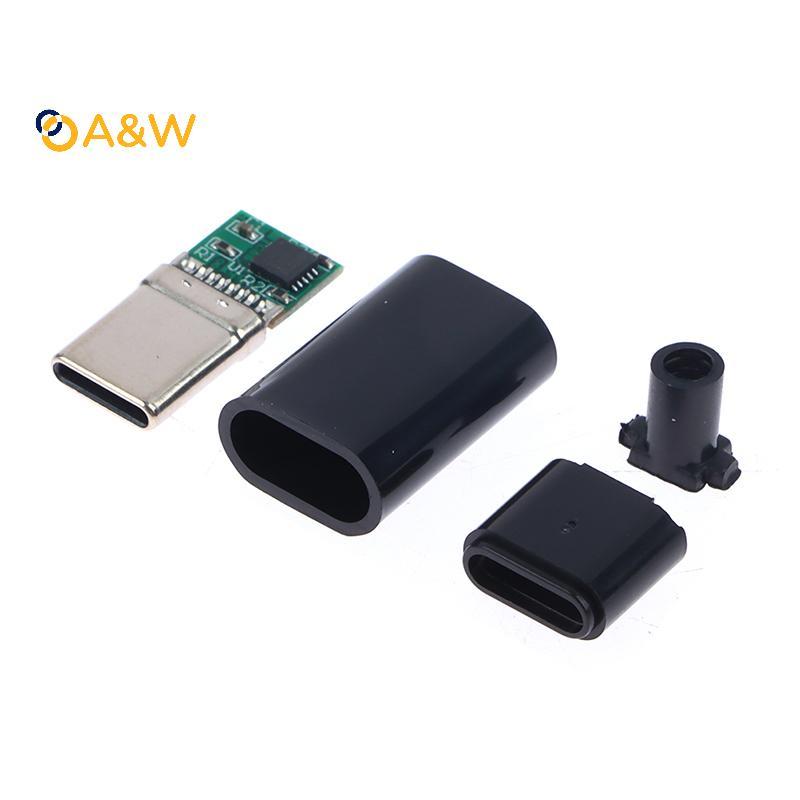 A & W 5A PD/QC Decoy Board Fast CHARGE 5V 9V 12V 15V 20V โมดูล PD 2 3.0 DC Trigger สาย USB Type-C ชา