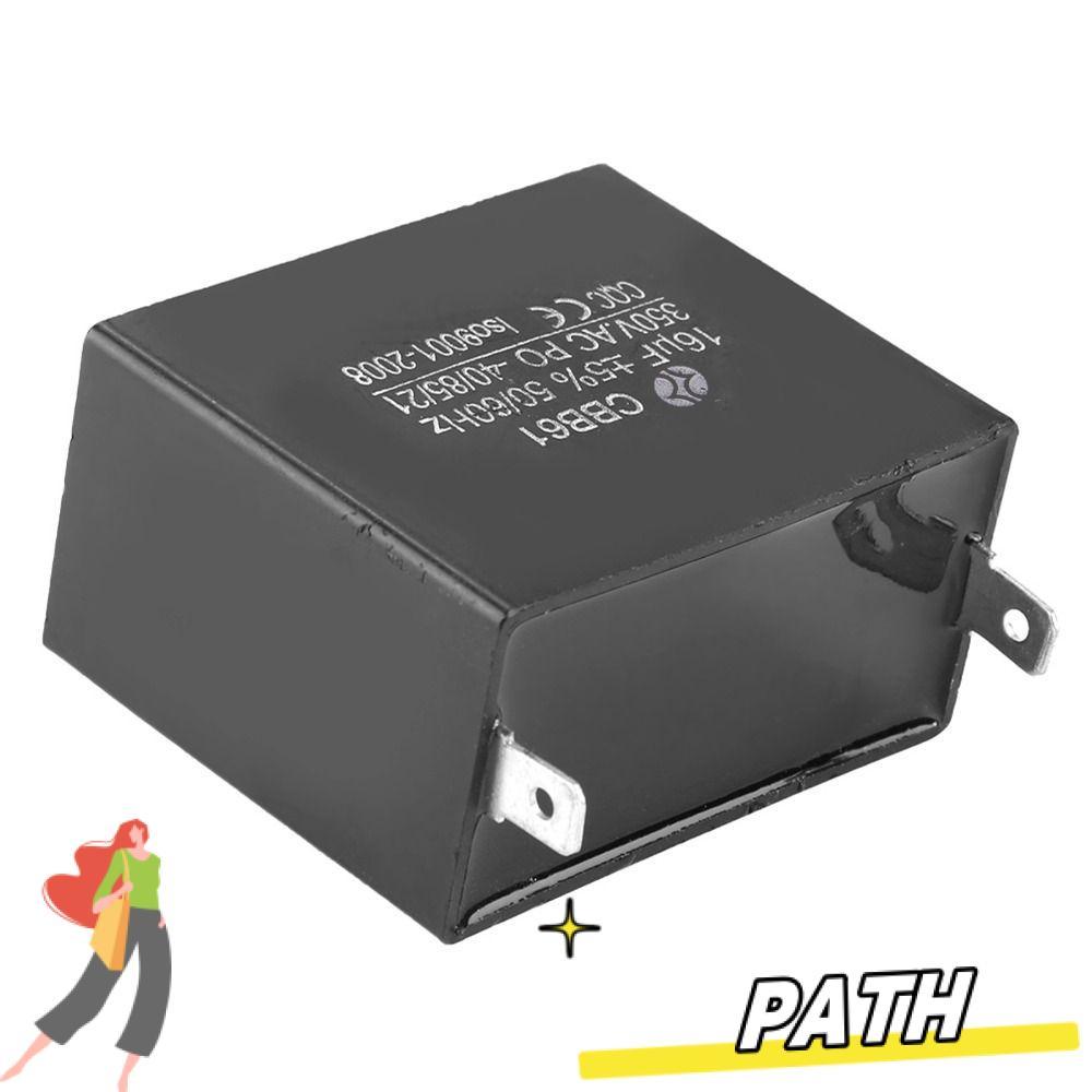 PATH CBB61 Capacitor, 50/60Hz 16uF Generator Capacitor, ส่วนประกอบไฟฟ้า -40/85/21 CBB61 350V AC Moto