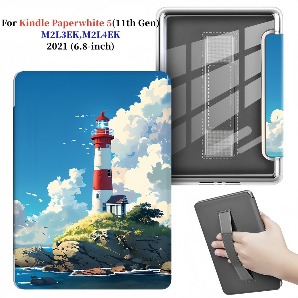สําหรับ Kindle Paperwhite (11th Generation)2021 6.8 นิ้วมือถือภาพวาดอะคริลิค E-Reader กรณี All-New K