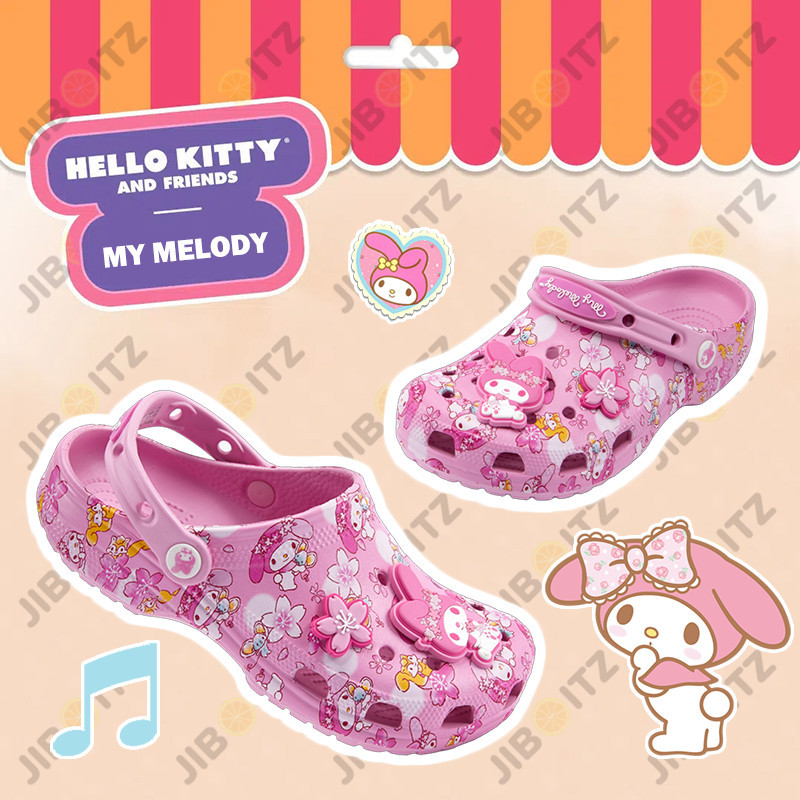 รองเท้าหัวโต My Melody ผู้หญิง น้ำหนักเบา กันลื่น ใส่สบาย ดีไซน์น่ารัก รองเท้าแตะลำลอง