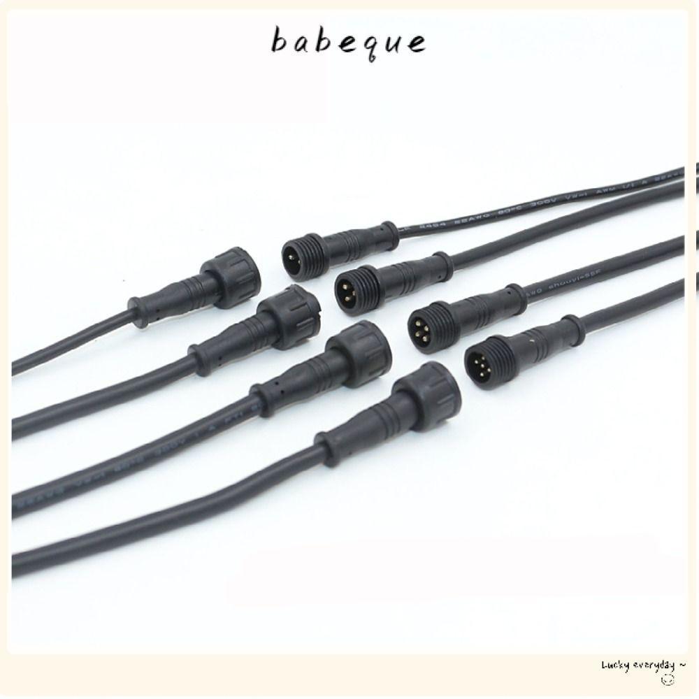 BABEQUE ชายหญิง LED Connector, IP67 2Pin 3Pin 4Pin 2Pin 3Pin 4Pin แจ็ค, LED Light Connector 20 ซม.สา