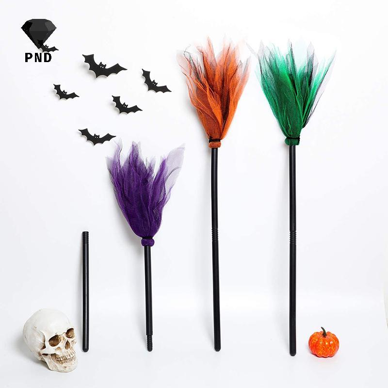 PND ฮาโลวีน Party แม่มดไม้กวาดเด็กพลาสติกคอสเพลย์ Flying Broomsti Props สําหรับ Masquerade ฮาโลวีนคอ
