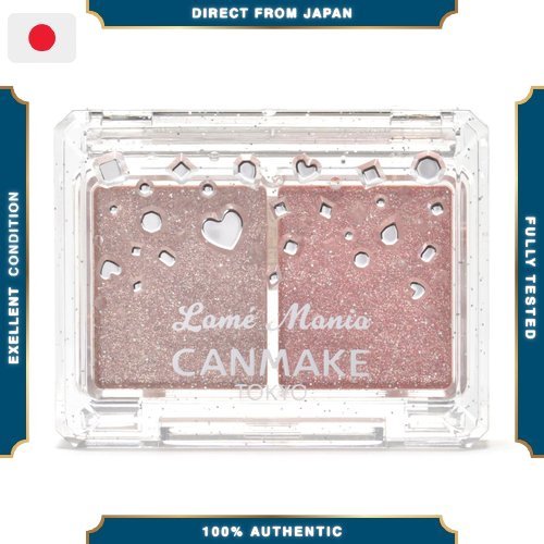 อายแชโดว์ Canmake Glitter Mania 02 ขนาด 2.7 กรัม กลิตเตอร์ เงาวาว มุก สองสี ชมพูพาสเทล