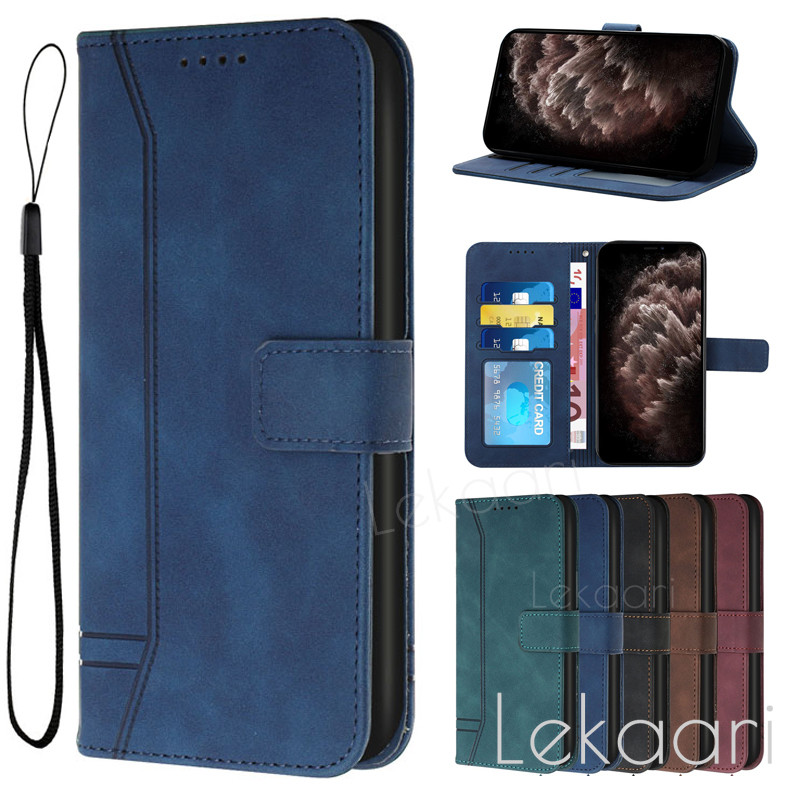 Matte Flip Case สําหรับ HMD Pulse Fusion Skyline Pro Plus กระเป๋าสตางค์หนังนิ่มช่องเสียบการ์ดปลอก