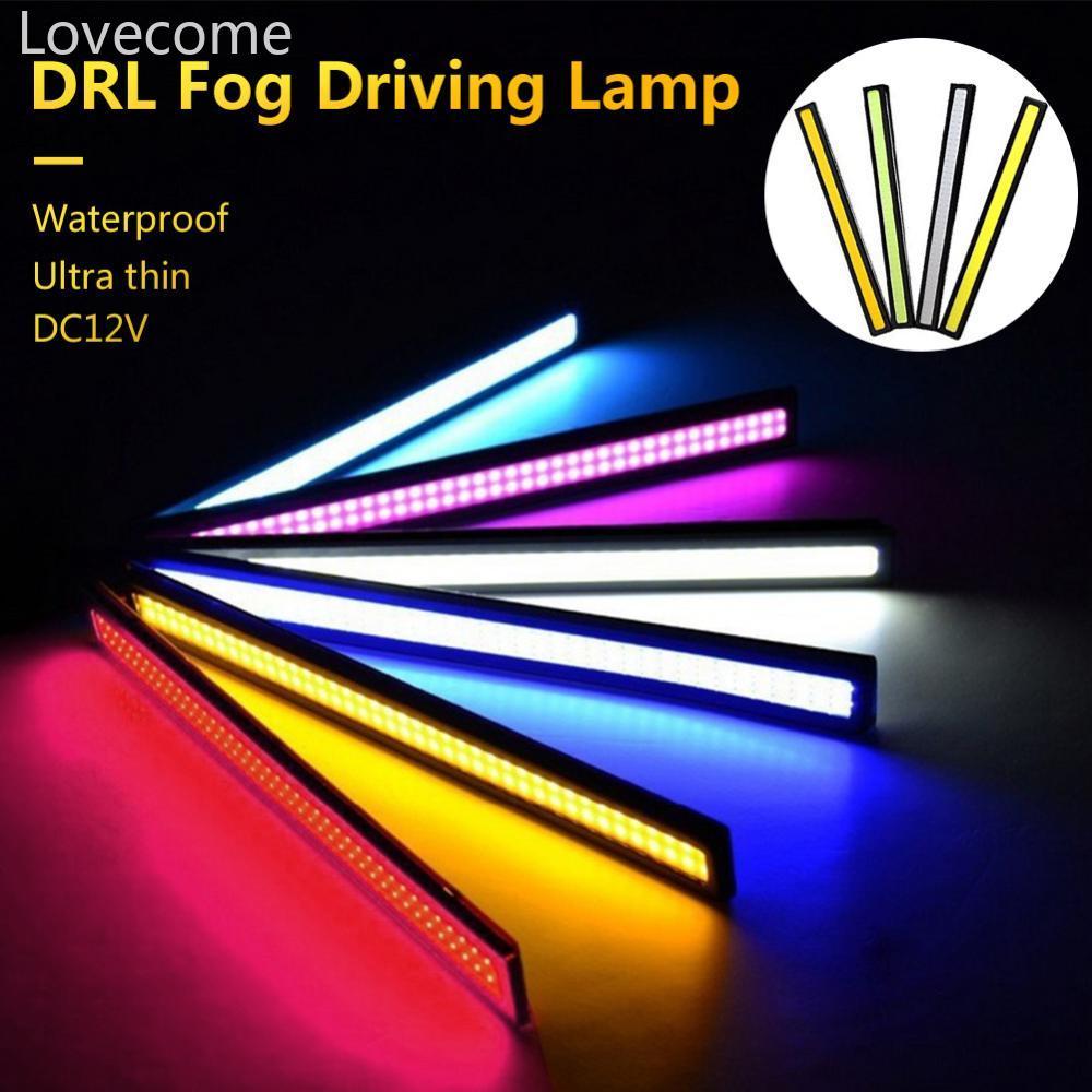 Lovecome 1 PC 17 ซม.รถ COB ไฟ LED DRL หมอกขับรถโคมไฟกันน้ํา DC12V L6W8