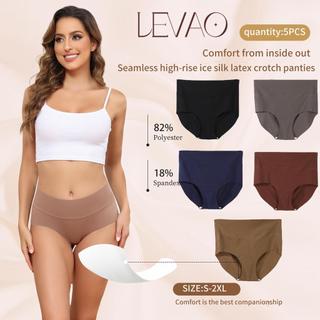 LEVAO - High Waist Seamless Panties Sponge Pads Non-Marking Breathable Menstrual Women's Panties 