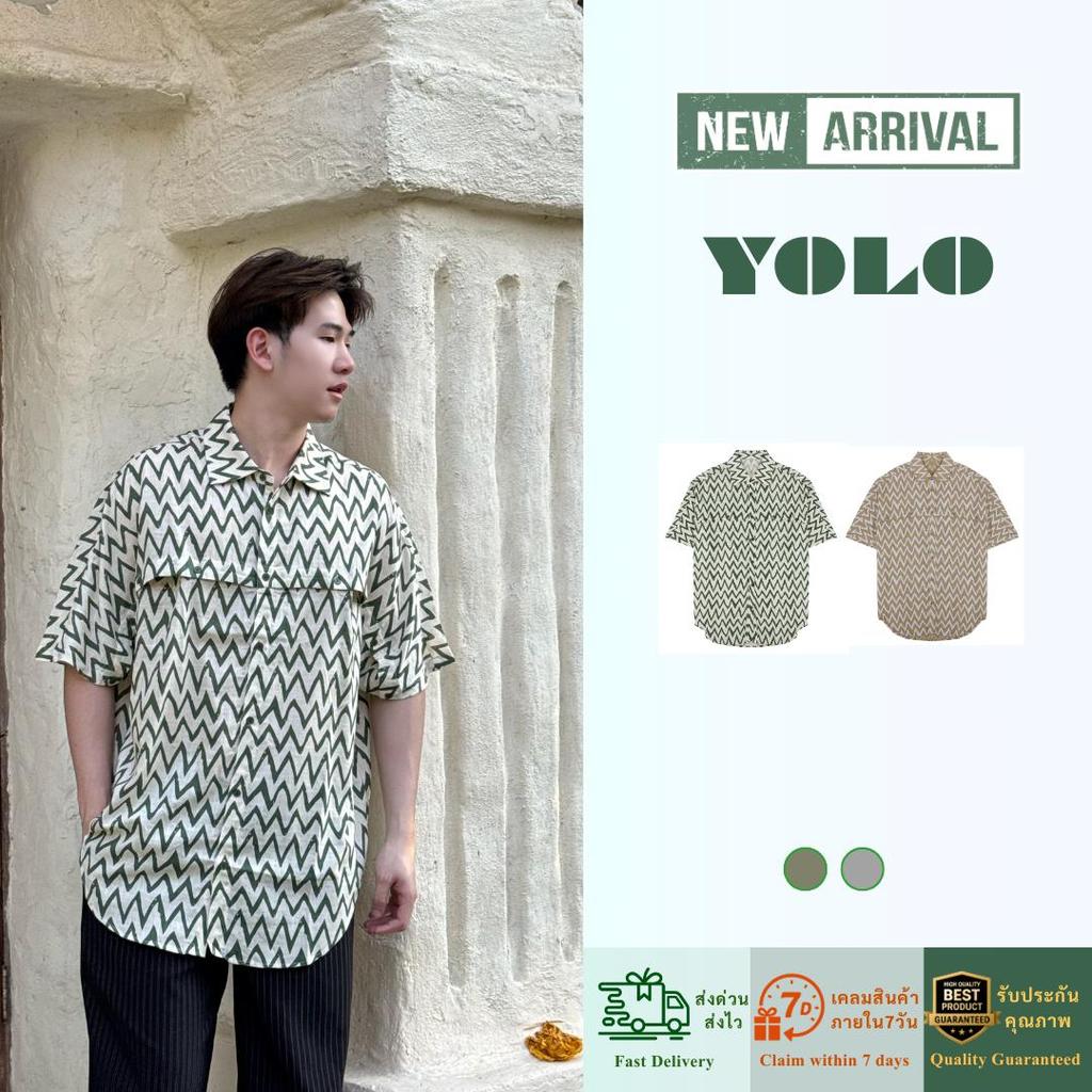 YOLO เสื้อเชิ้ต FREESIZE เสื้อเชิ้อเกลาหลี เสื้อเชิ้ตสีพื้น เสื้อขนสั้นแขนสั้น ติดกระดุมหน้า Y262009