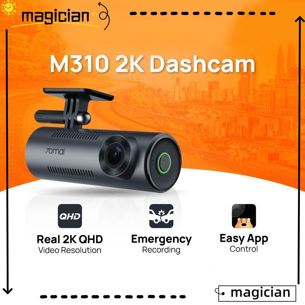 MAGICIAN จอภาพภายใน, 2K 24h Recording Mini Car DashCam, Hot Front Rear Dashcam Train 360° เครื่องบัน