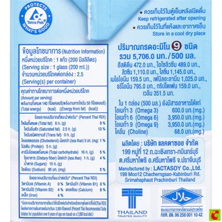 แลคตาซอย น้ำนมถั่วเหลืองยูเอชที รสหวานออริจินัล 500 มล.