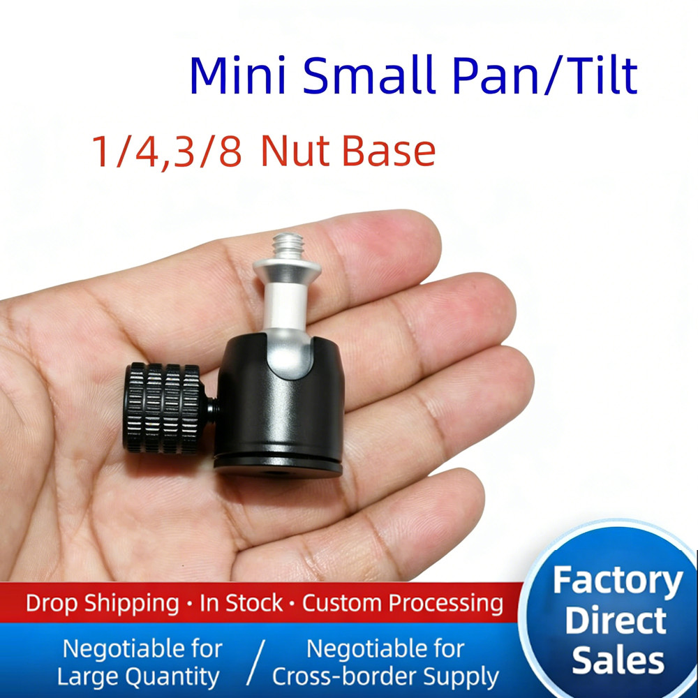 มินิหัวบอลขาตั้งกล้องเมา,1/4 "-20สกรูและฐาน1/4 "/3/8",อลูมิเนียมกลึง ซีเอ็นซี,สากลสําหรับ DSLR,กล้องมิเรอร์เลส,ไฟ นํา,อุปกรณ์สตรีมสด