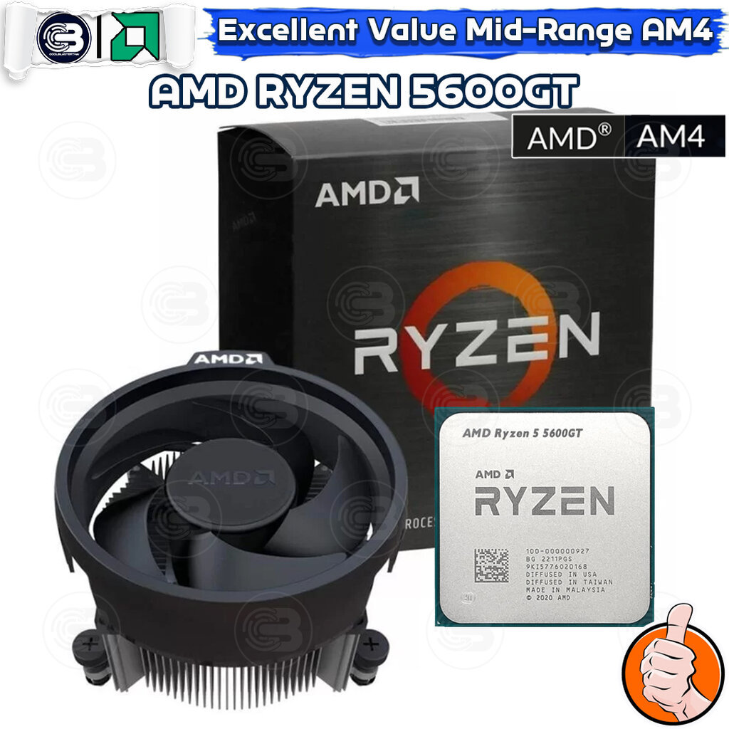 [CoolBlasterThai] CPU AMD RYZEN 5 5600GT 6 CORE/12 THREAD (SOCKET AM4)