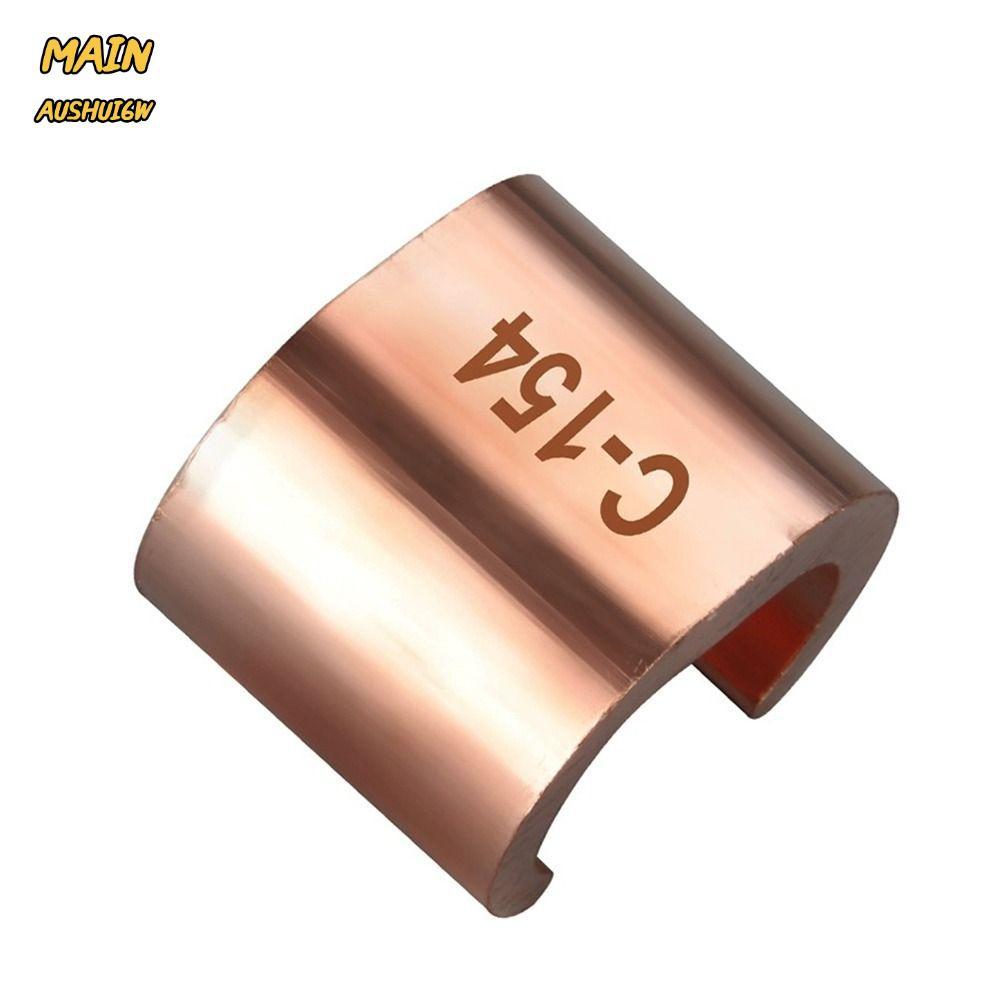 MAINAUSHUI6W ขั้วต่อสายไฟ, ทองแดง C ประเภทคลิปลวดทองแดง, C ประเภทคลิปหัวเข็มขัด Terminal Clamp Wire