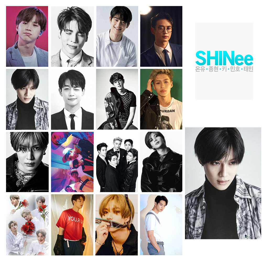 การ์ดรูปถ่ายชายนี่ โปสการ์ด ภาพถ่าย การ์ด LOMO Lee TAEMIN TAEMIN Kim Jonghyun Jonghyun