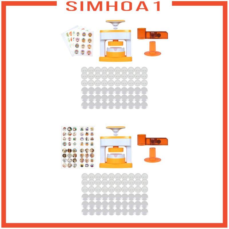 [Simhoa1] DIY Pin Badge ปุ่ม Maker เข็มกลัด Pin ทําเครื่องตกแต่งน้ําหนักเบา