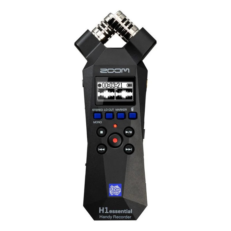 ZOOM H1essential Handy Recorder พร้อมลอย 32 บิต,รุ่นอัพเกรด H1n,มาพร้อมกับกระจกไมโครโฟนขนยาวและกระเป