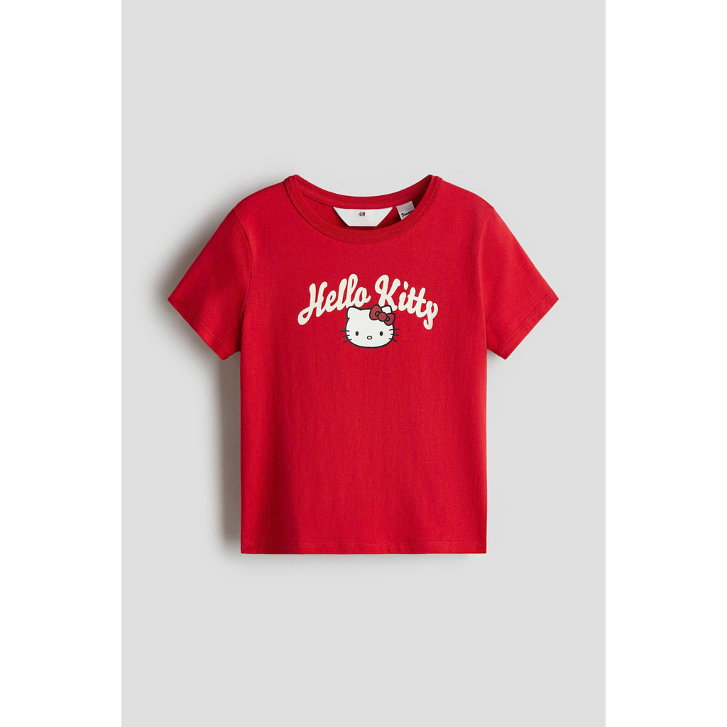 เสื้อยืดคิตตี้สีแดง H&M ของแท้สําหรับเด็ก