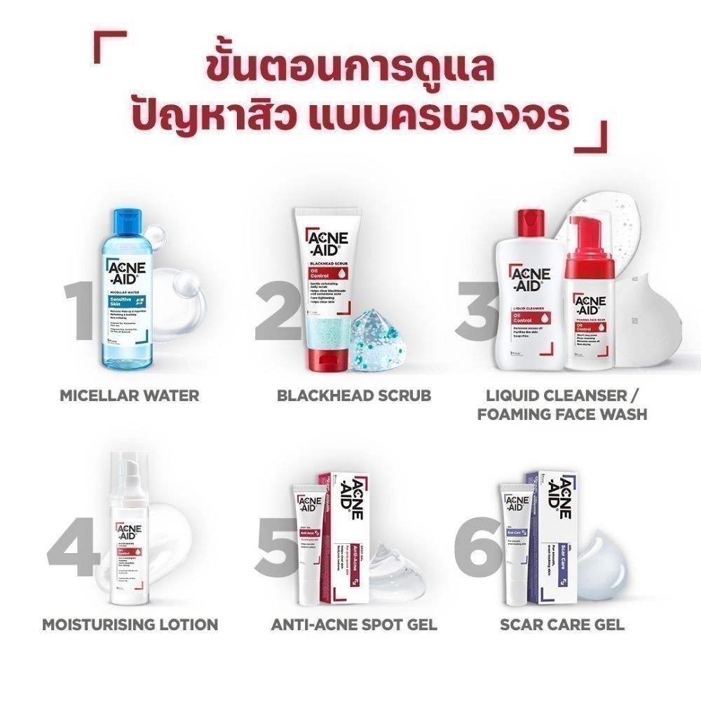 [ส่งฟรี] ACNE-AID LIQUID CLEANSER 900 ML แอคเน่-เอด ลิควิด เคลนเซอร์ สำหรับผิวมัน เป็นสิวง่าย 900 มล - 2