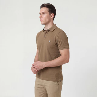 LTD เสื้อโปโลแขนสั้น ผู้ชาย สีกากี | New Gen Polo Shirt | 00980