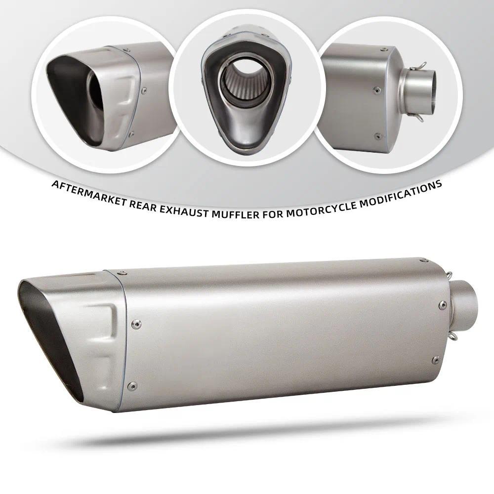 M12 ท่อไอเสียสากล 51 มม. ท่อไอเสียรถจักรยานยนต์ZX10R GSXS1000 R9 RS660 C600 F750GS MT09 GSXS125 GSX2