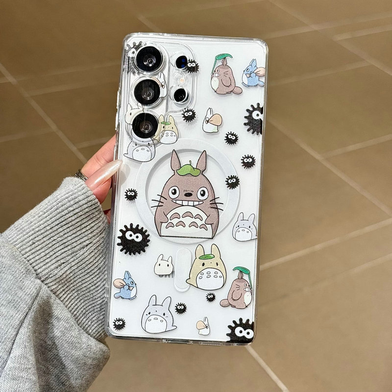 SAMSUNG น่ารักการ์ตูนแม่เหล็กนุ่มกรณีSamsung Galaxy S26 Ultra S26 Plus S26 S25 FE S25 Ultra S25 Plus