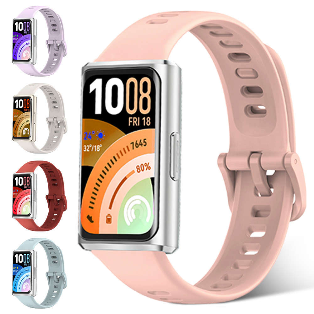 สายรัดยางนุ่มสําหรับ Huawei Band 11/ Huawei Band 11 Pro สายรัดซิลิโคนปรับได้เข็มขัดสายรัดข้อมือสร้อยข้อมืออุปกรณ์เสริมสําหรับ Smartwatch Huawei Band 11