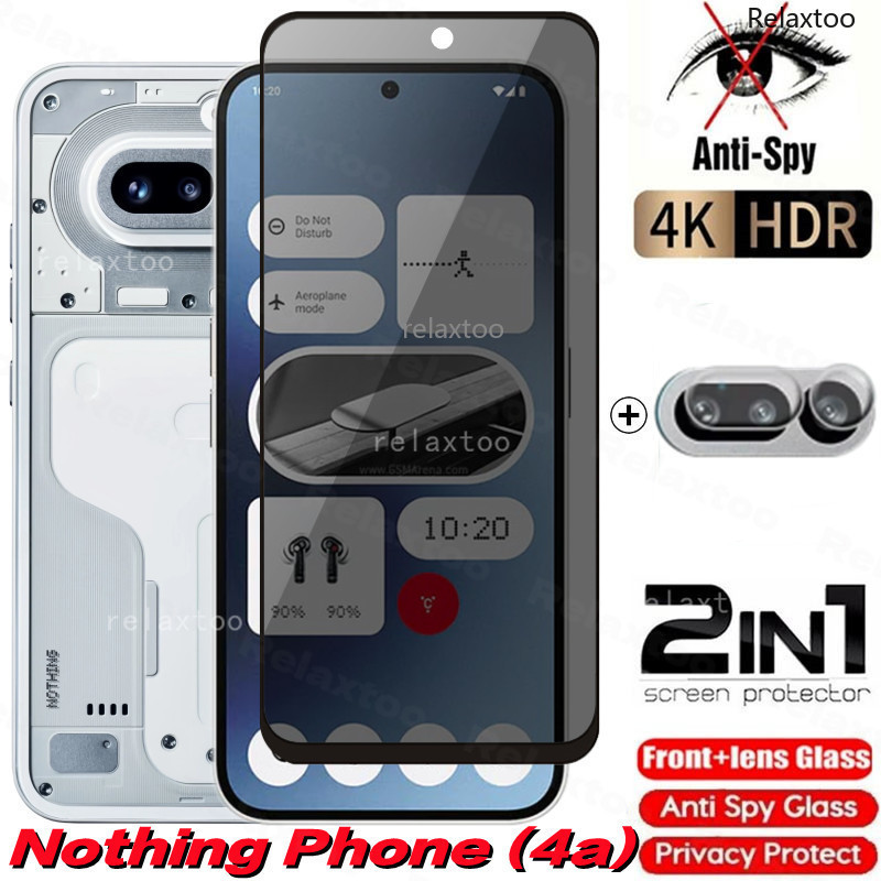 2IN1 Privacy Screen Protect Glass Phone Film For Nothing Phone (4a) Pro 4aPro 4A Pro Nothing4A Phone